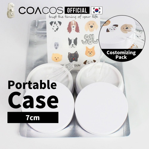 COACOS, Portable Handy Pad Case 2ea, 7cm, White Color